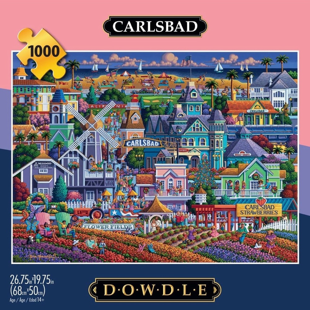 Carlsbad 1000-Piece Puzzle - Vibrant Multicolor